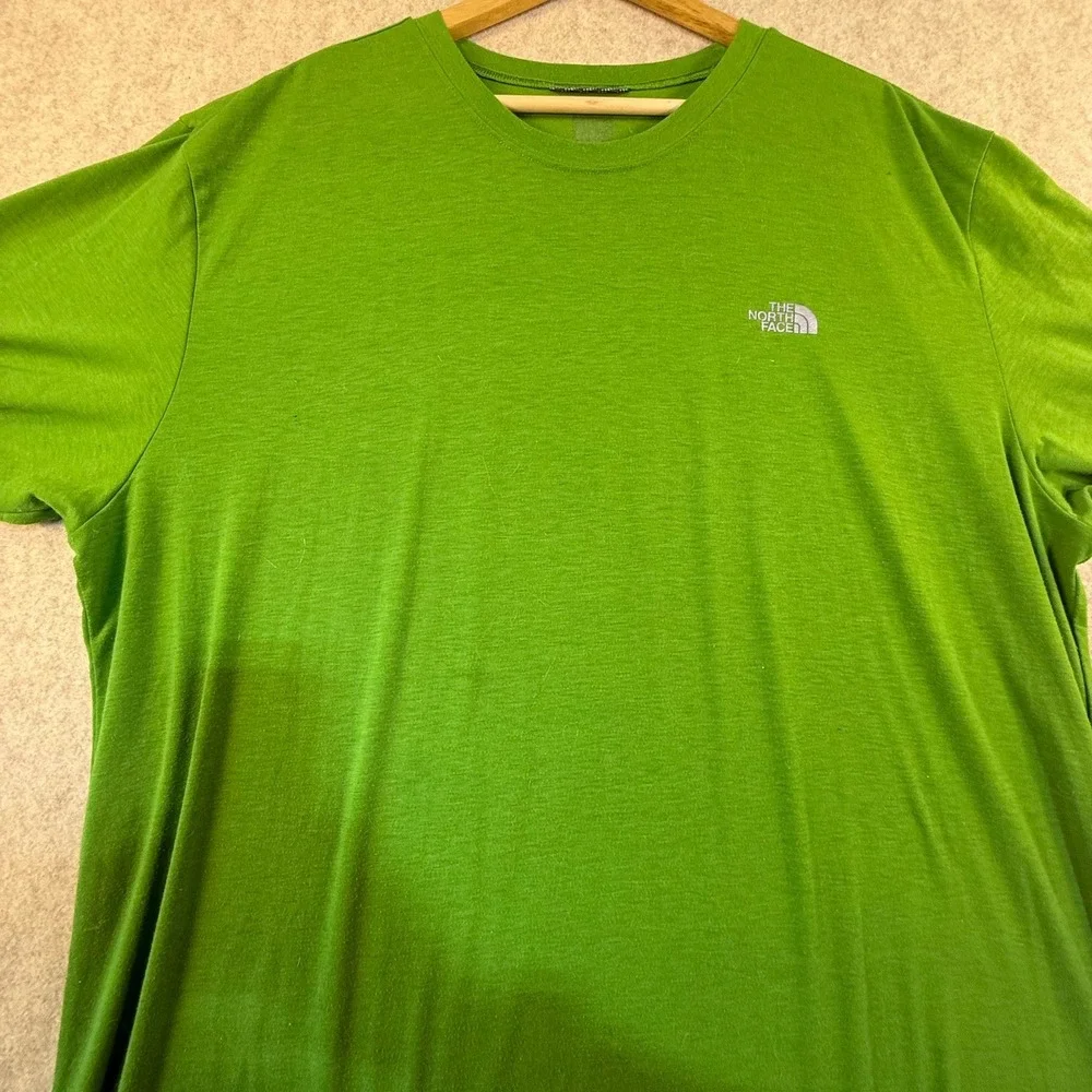 The‎ North Face Mens VaporWick Performance T-Shirt Lime Green Short Sleeve XL